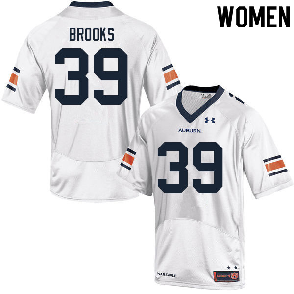 Women's Auburn Tigers #39 Dylan Brooks White 2021 College Stitched Football Jersey